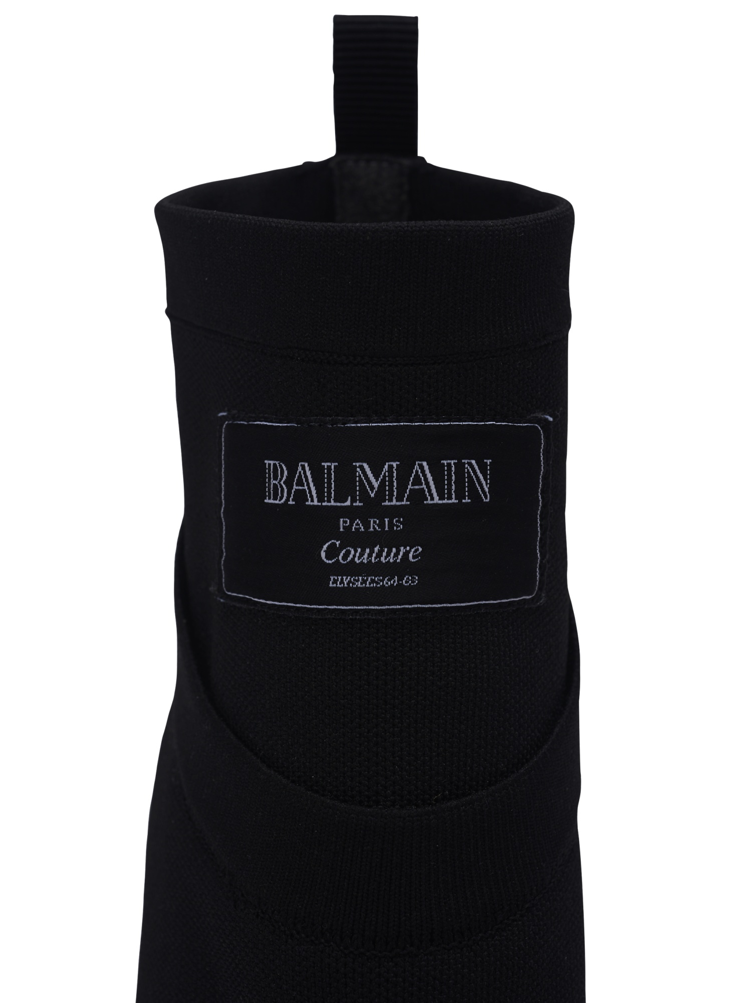 Balmain Ankle Boot High Heels Ankle Boots In Black Cotton In Black