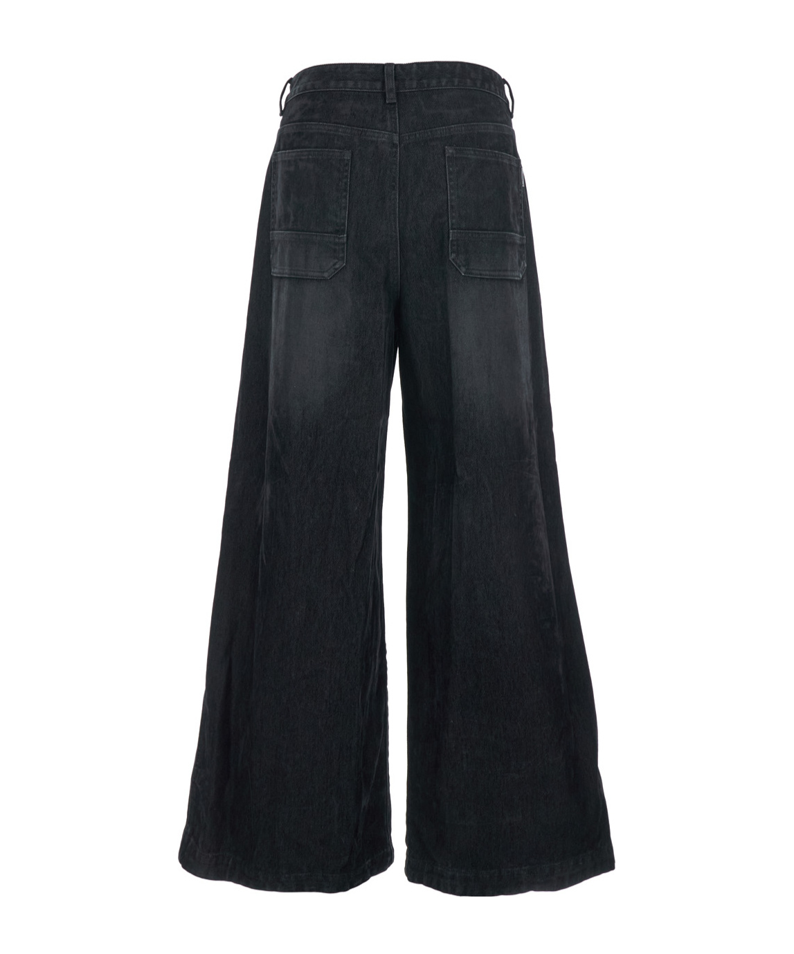 Juunj Denim Trousers With Belt Loops In Black