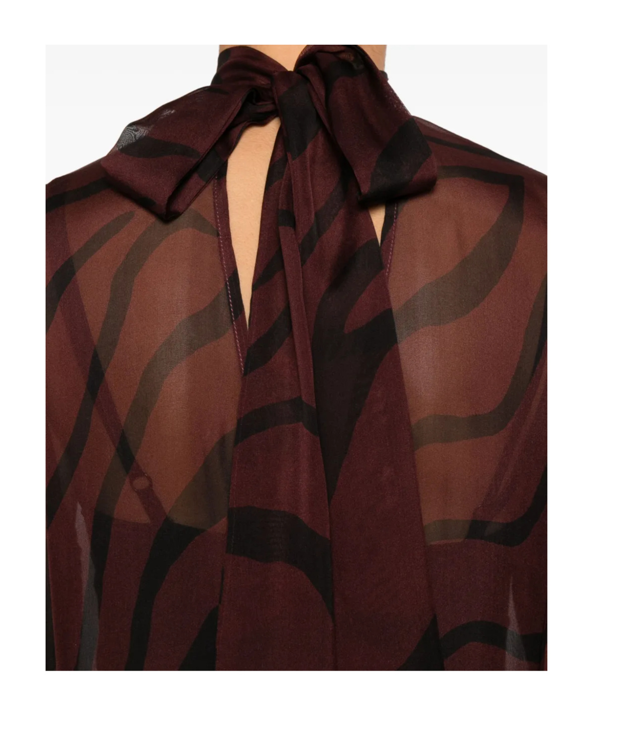 Raquel Diniz Stylish Kaftan Balloon Sleeves In Brown