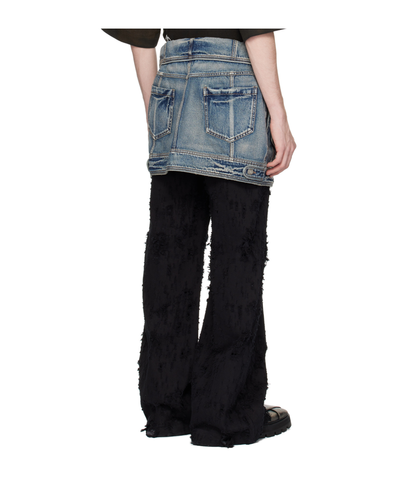 Juunj Layered Vintage Casual Pants In Multi