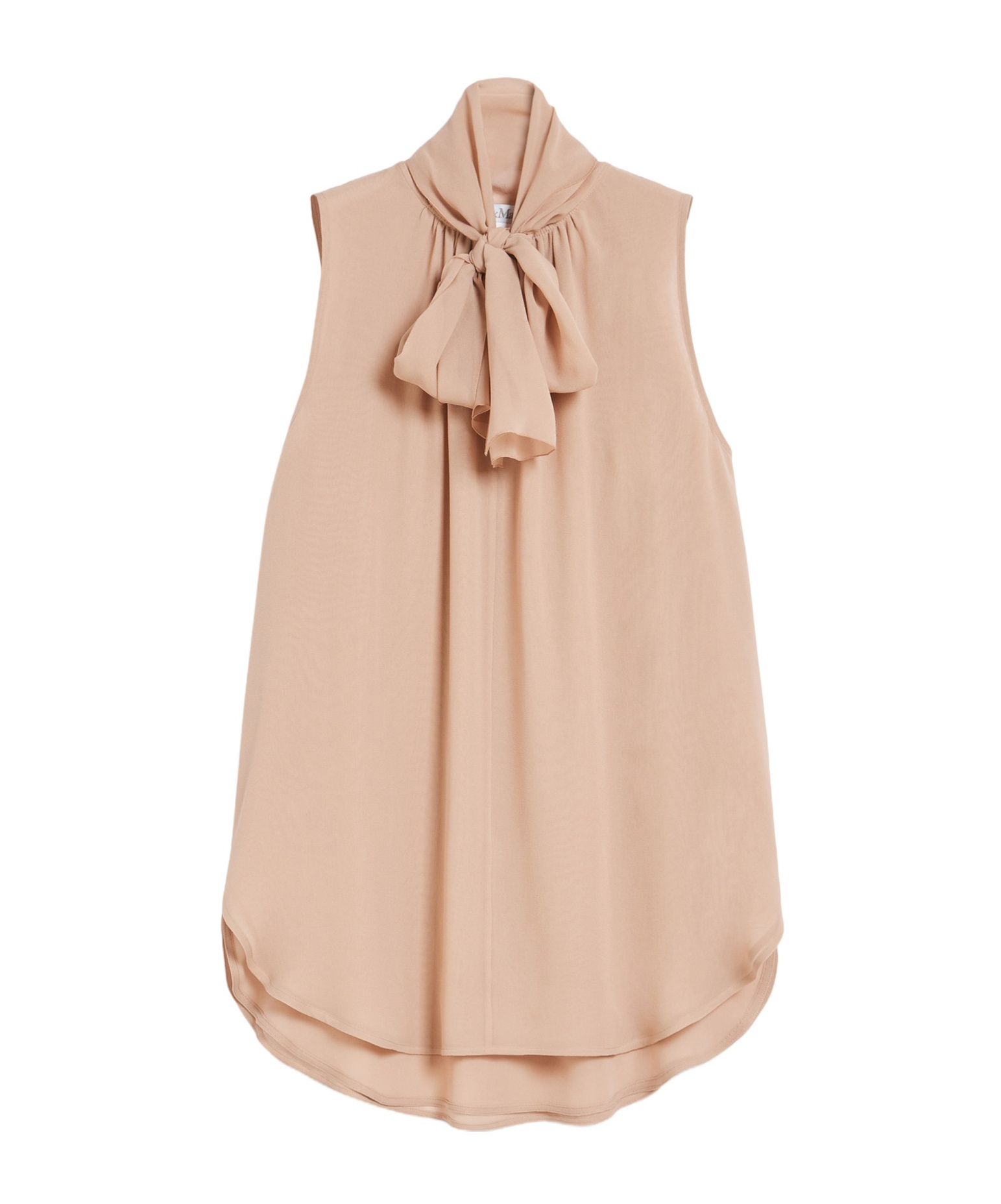 Max Mara Sleeveless Shirt In Nude