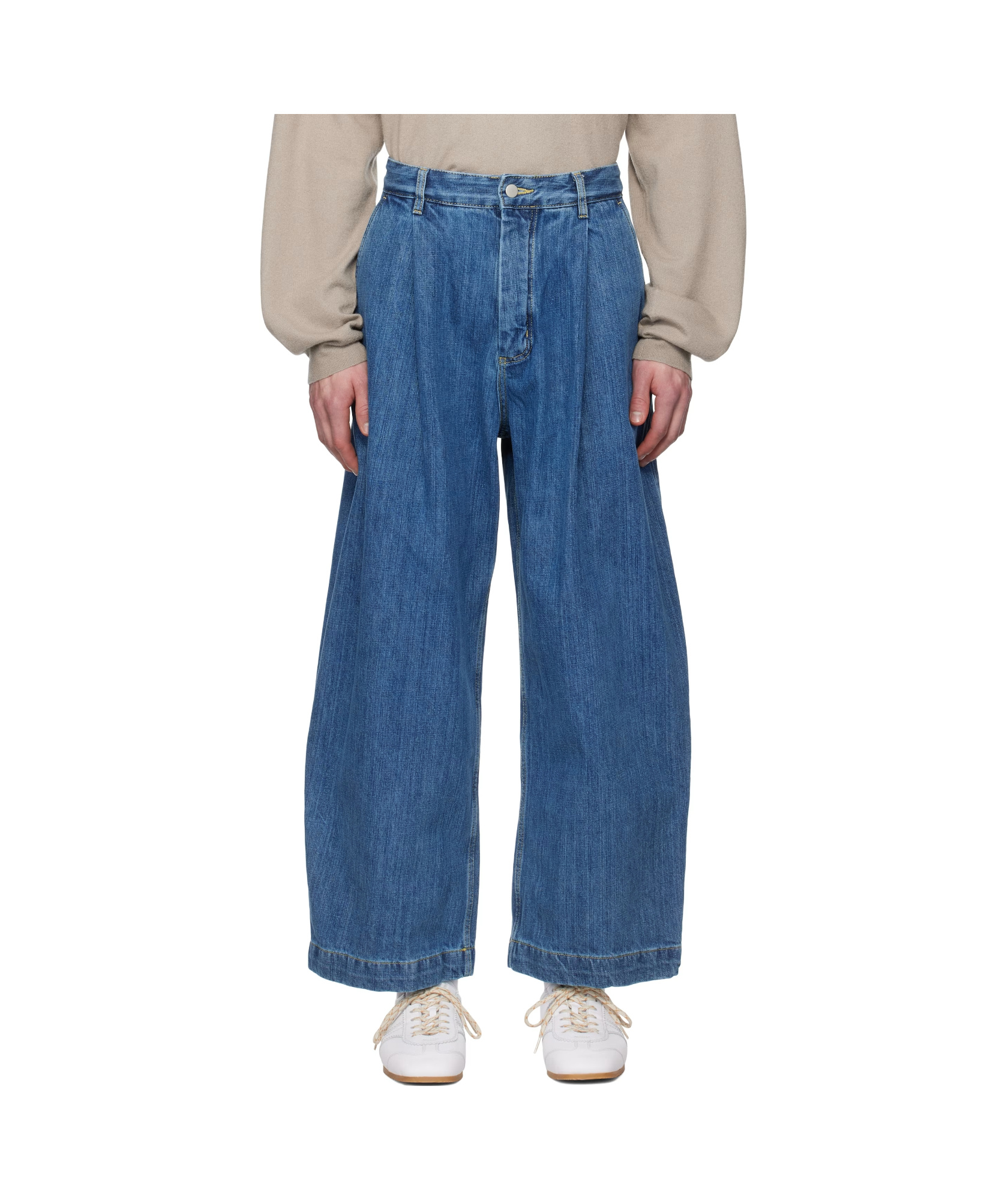 Studio Nicholson Silk Denim In Blue