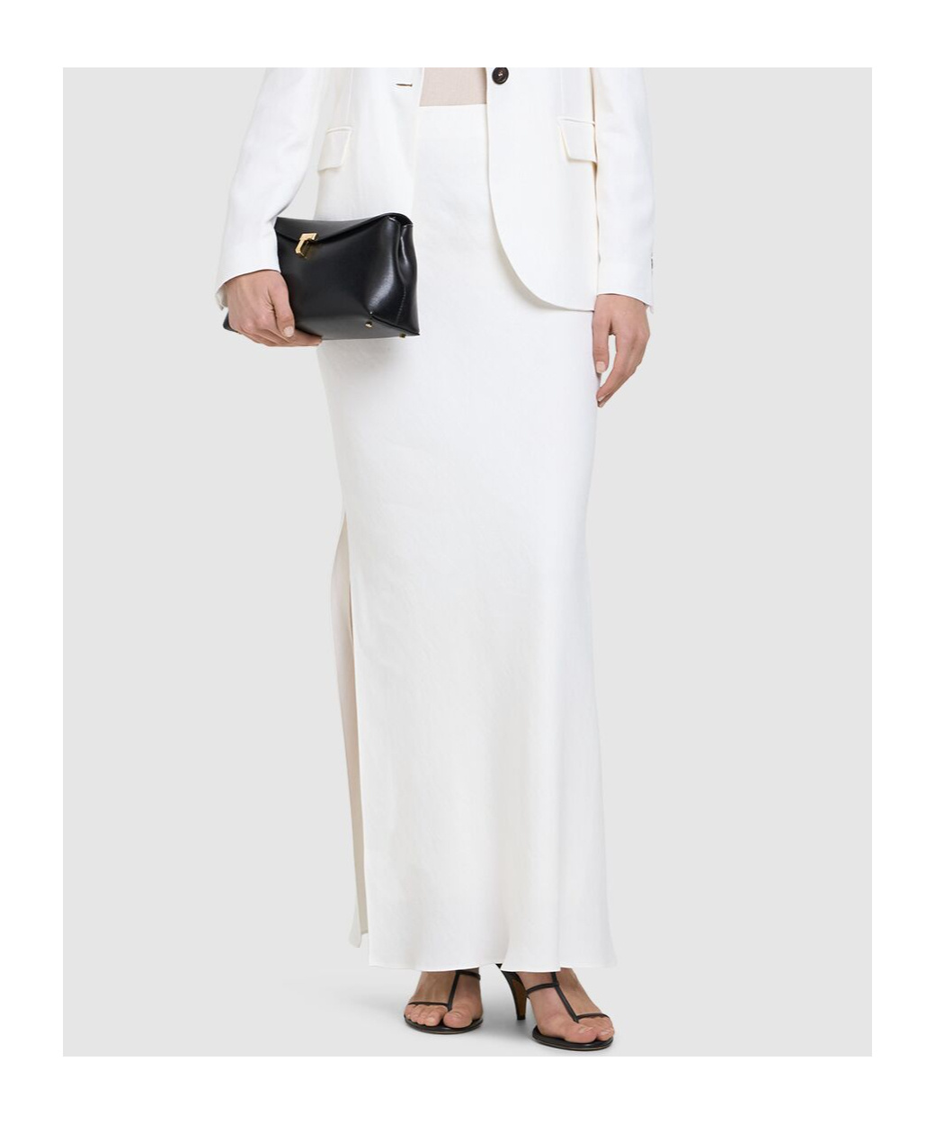 Shop Brunello Cucinelli Skirt With Side Slit