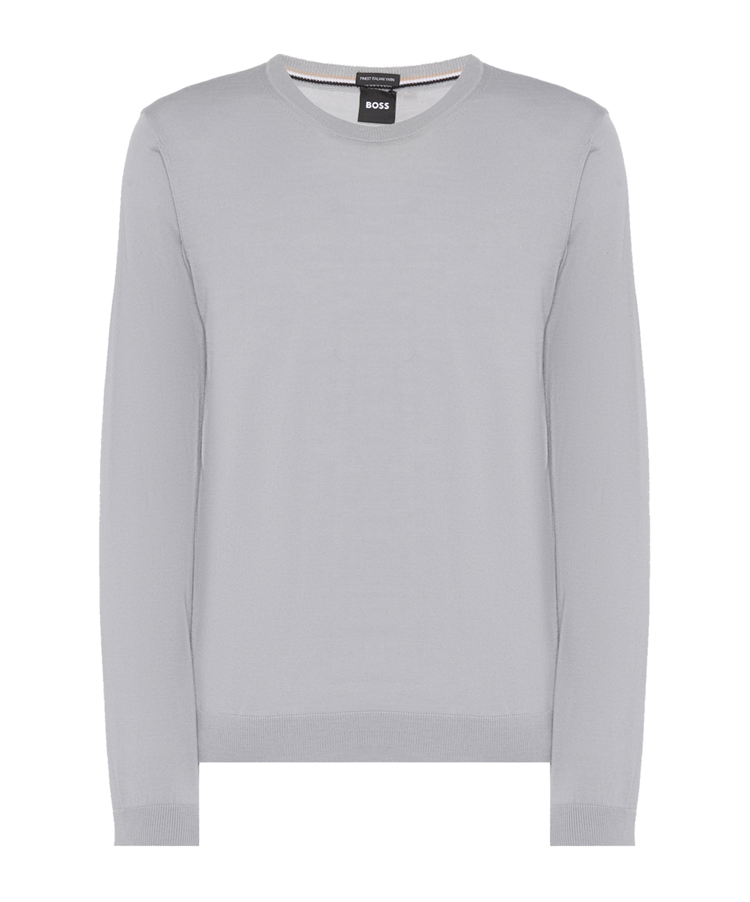 Hugo Boss Long-sleeved Sweater In Gray