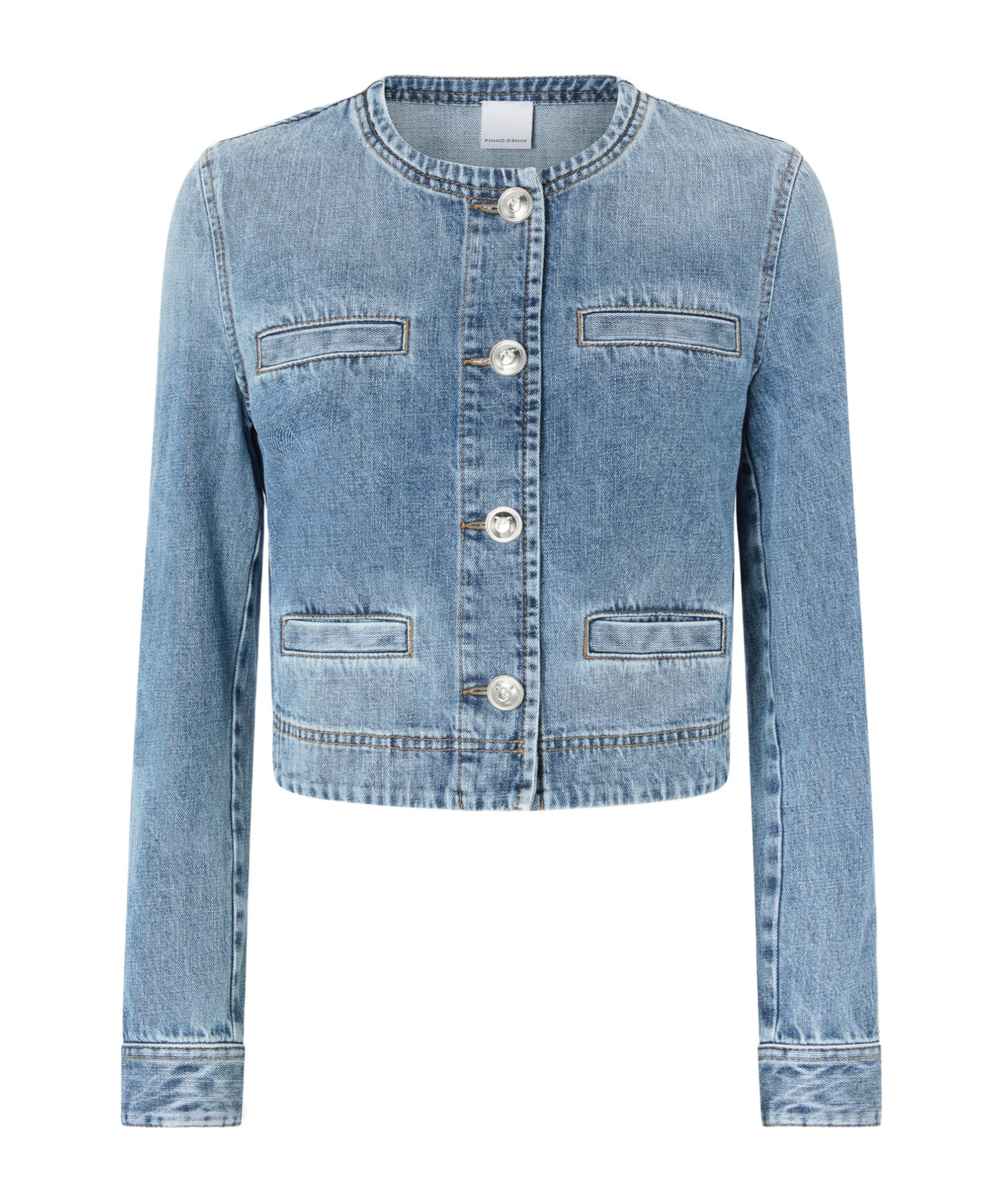 Pinko Denim Jacket In Blue
