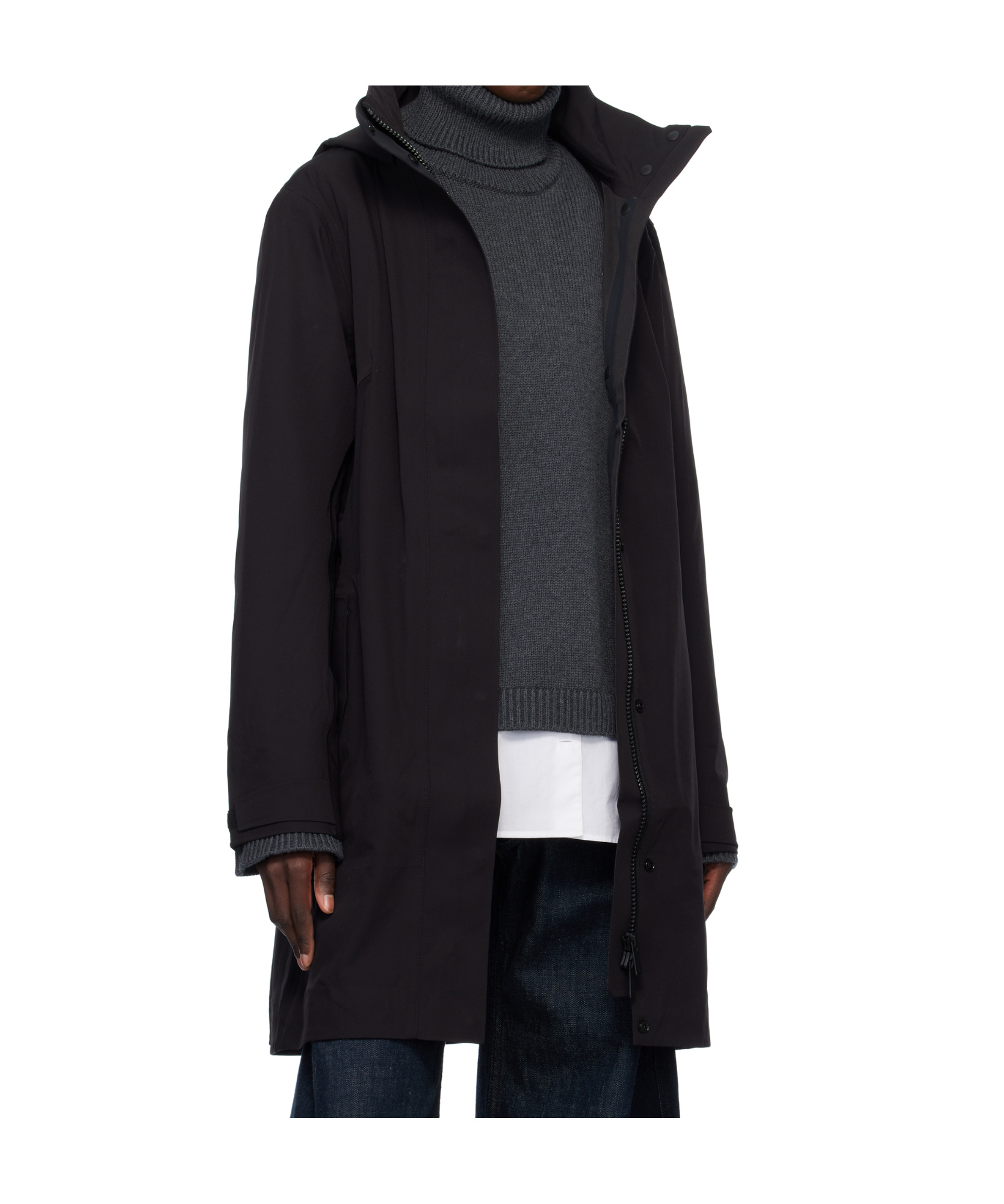 Canada Goose Cardero Rain Jacket In Black