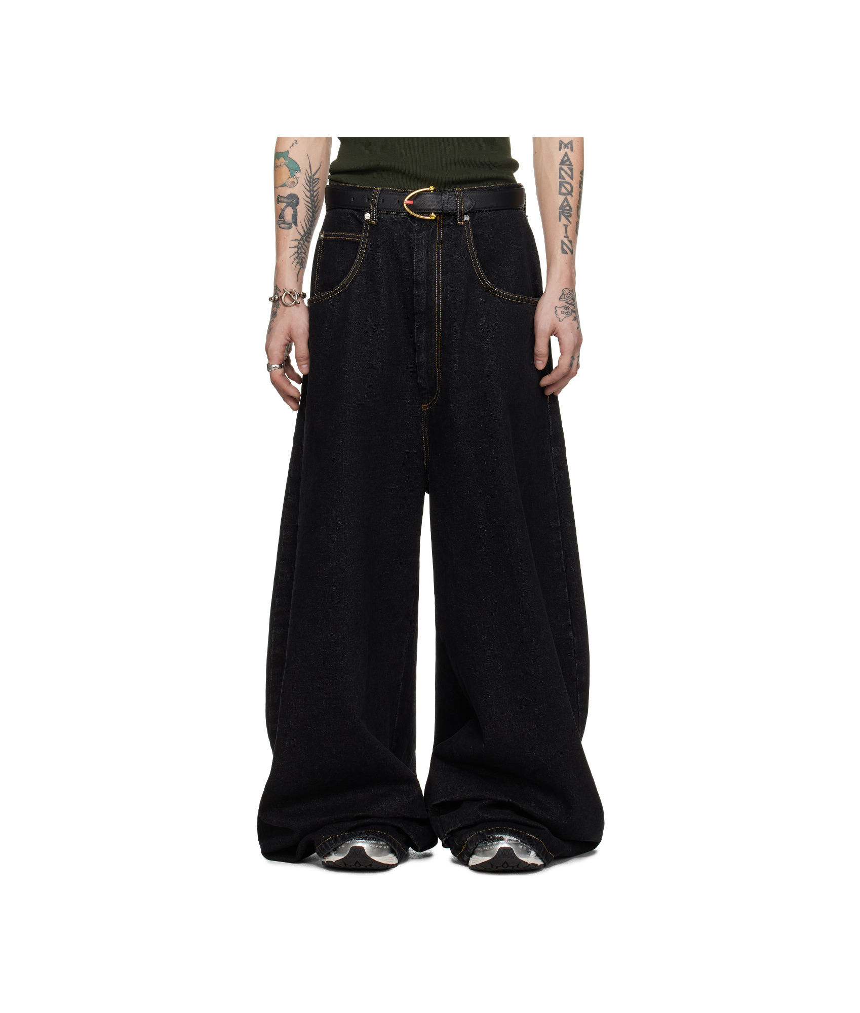 Lu'u Dan Double Xl Jeans In Black