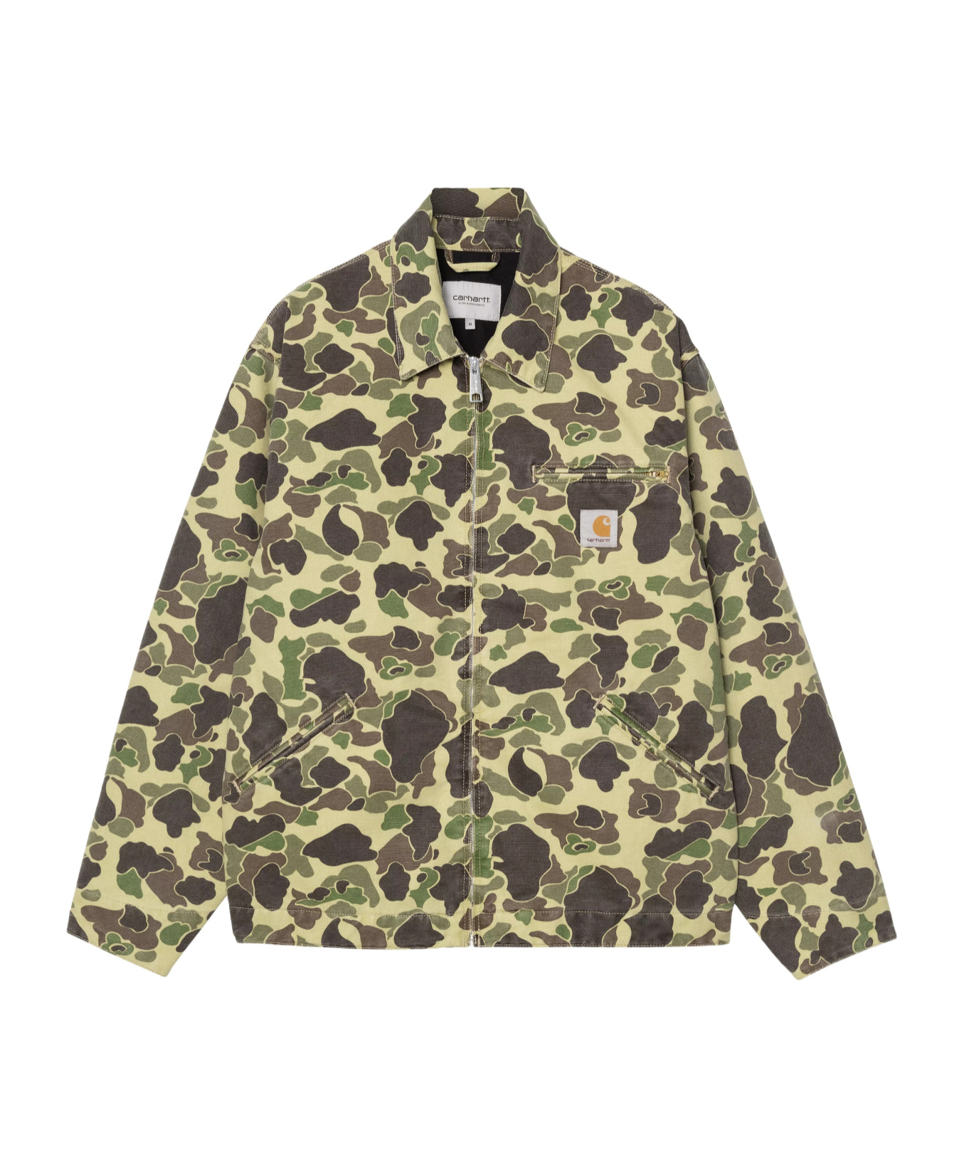 Carhartt Wip Duck Detroit Organic Cotton Jacket In Brown