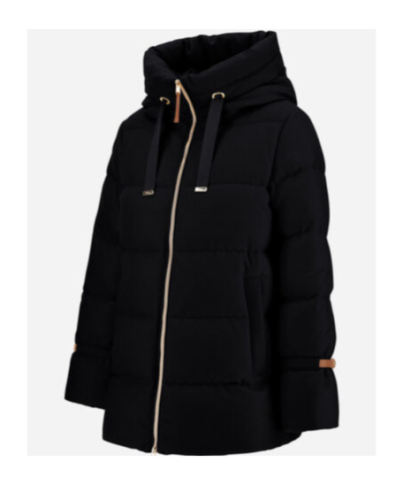 Herno Jacket In Bi-stretch Lurex Wool In Black