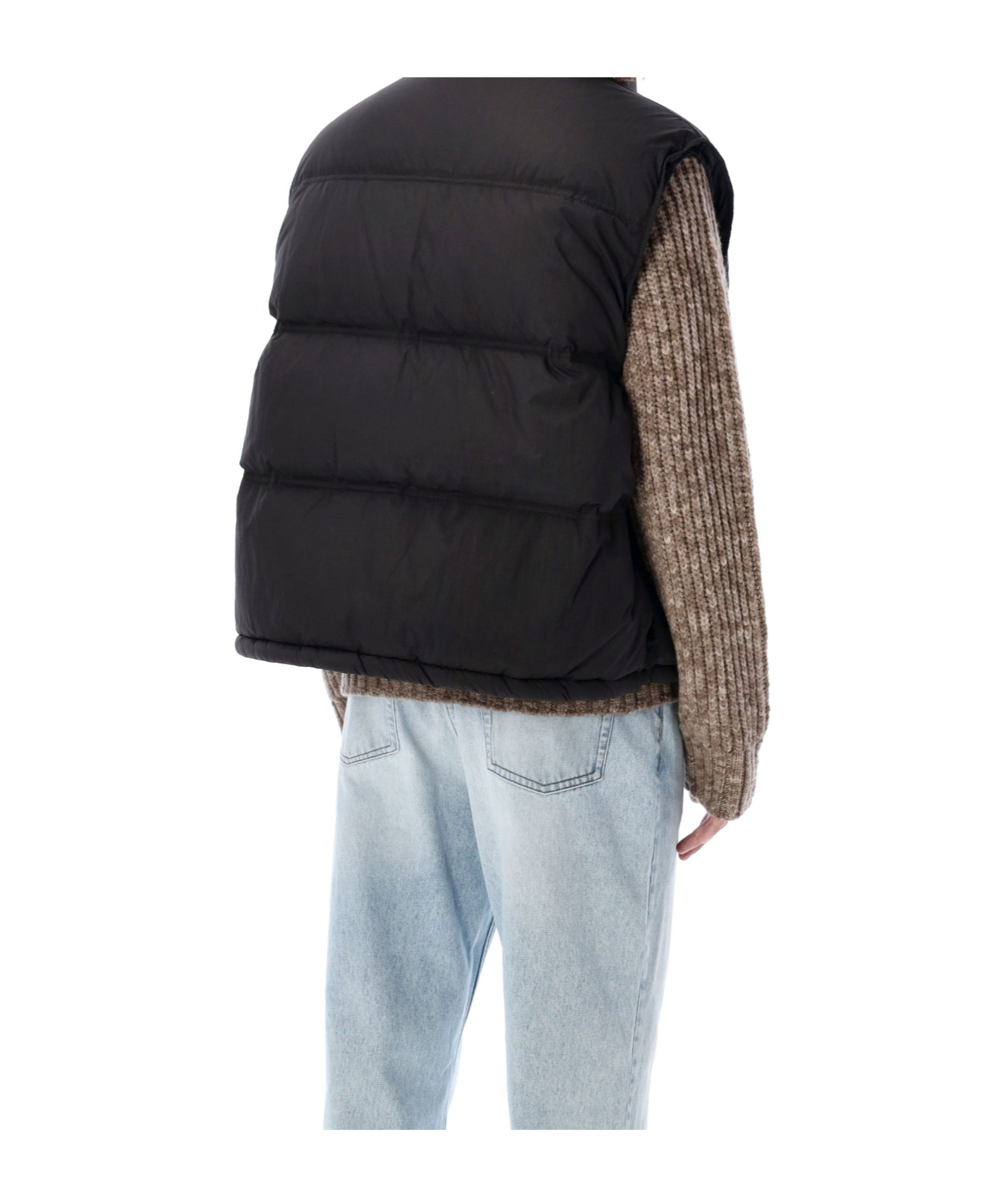 AMI ALEXANDRE MATTIUSSI AMI PARIS MONOGRAM PATCH PUFFER GILET