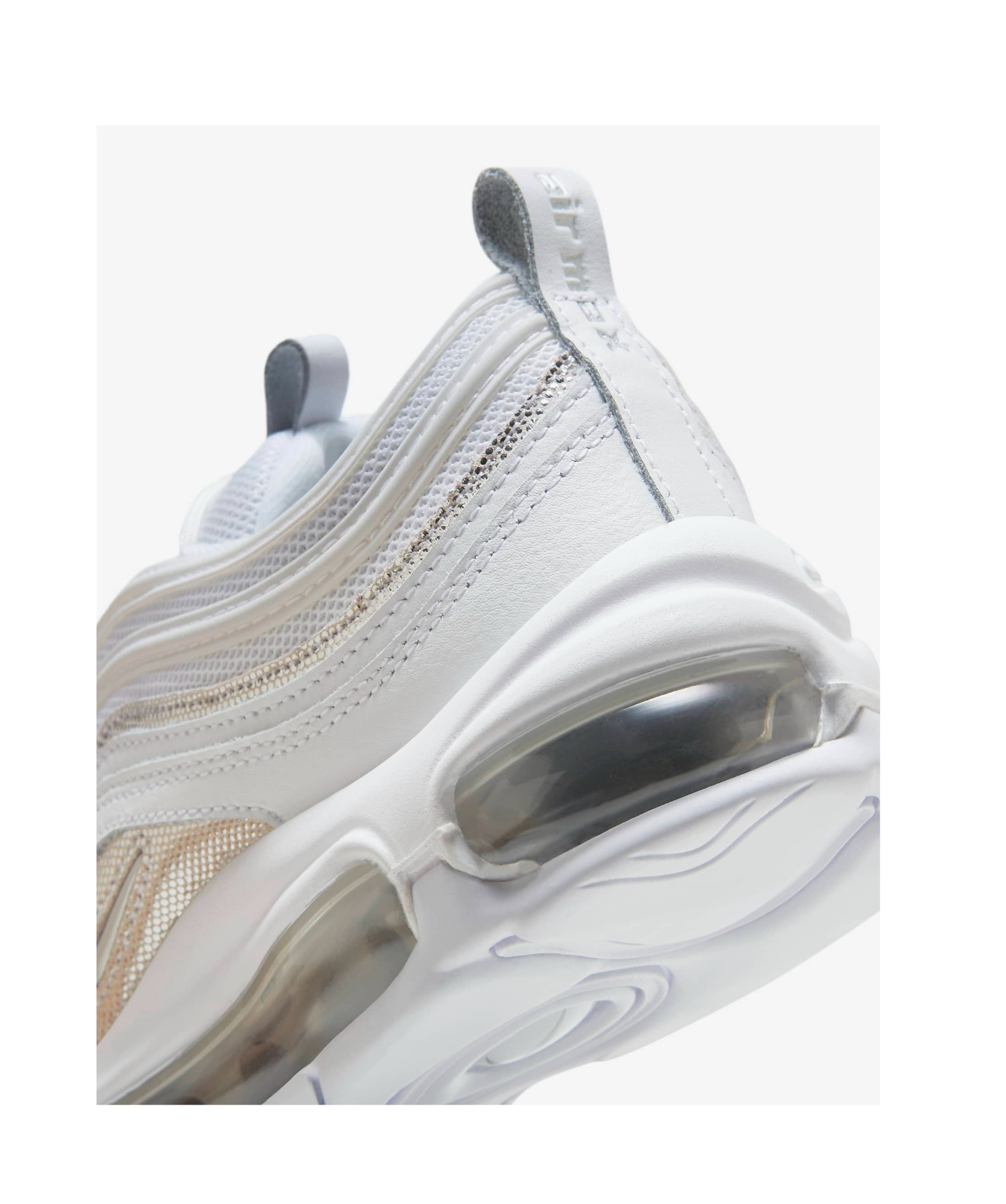 Nike Air Max 97 'metallic Silver' Sneakers In White
