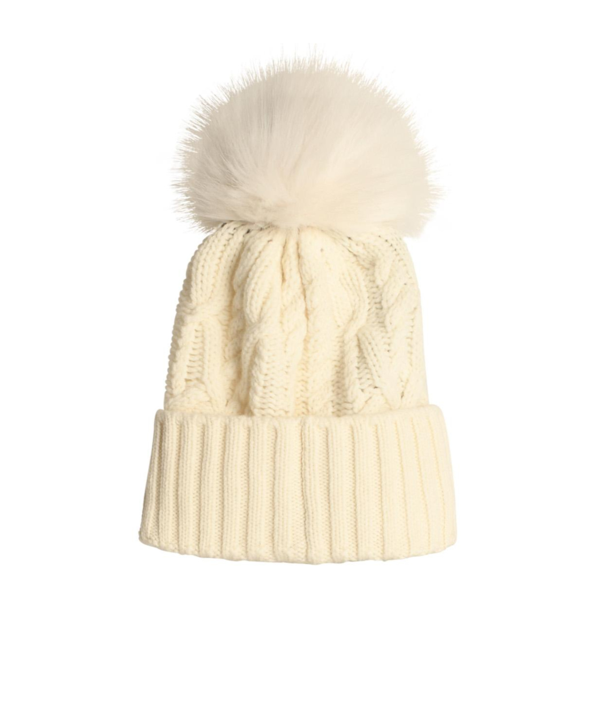 Moncler White Pom-pom Beanie In White