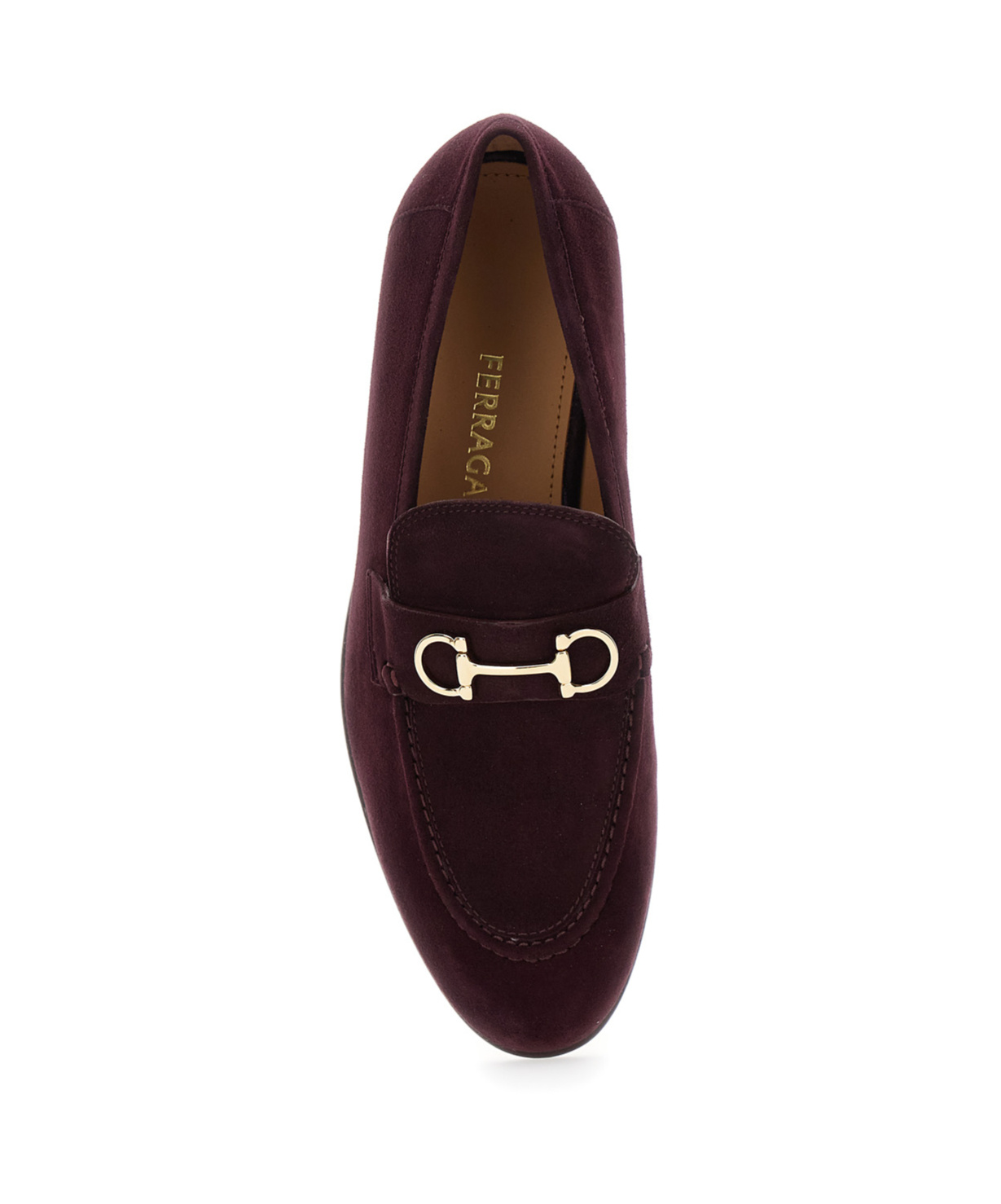 Ferragamo Round Toe Loafers In Black