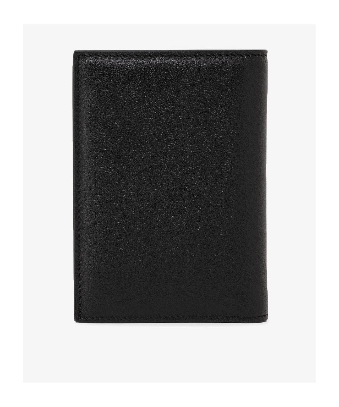 Valentino Vlogo Leather Cardholder In Black