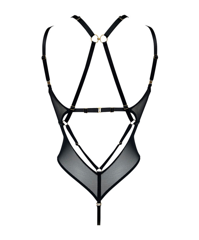 Bordelle Vero Harness Body In Gray