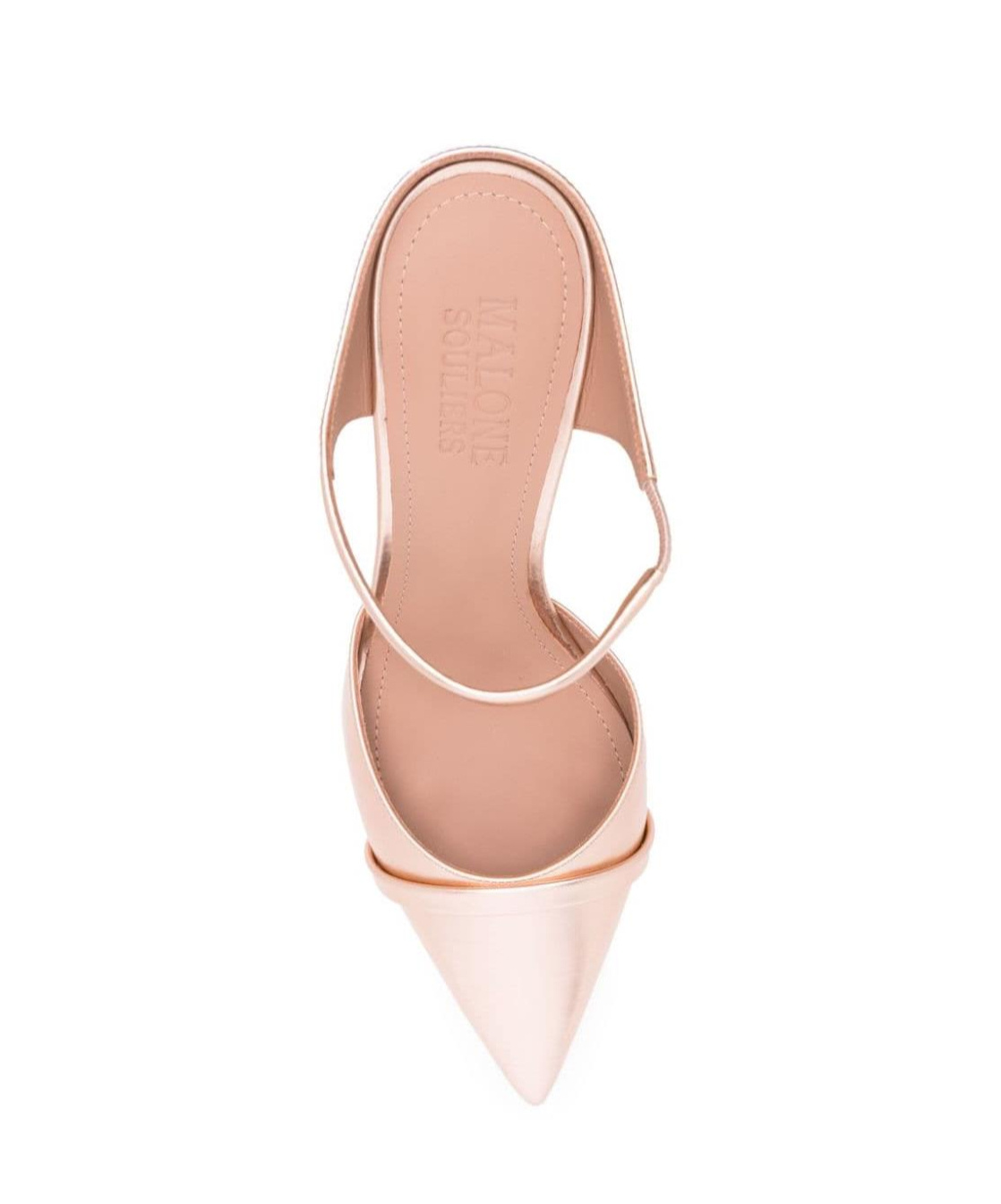 Shop Malone Souliers Uma 80mm Metallic Mules In Nude