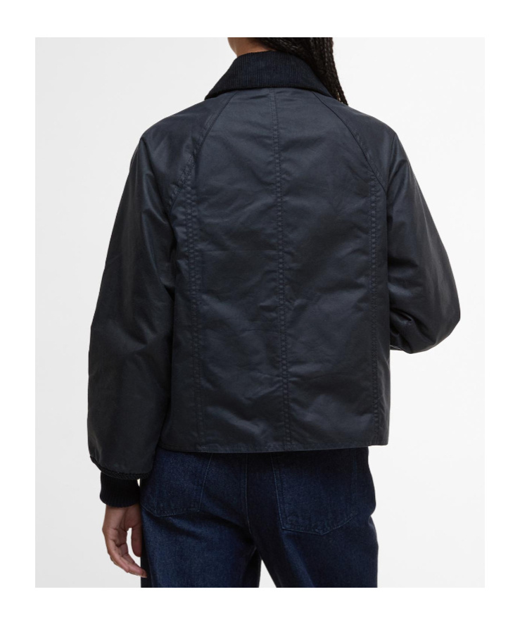 Barbour Corduroy-collar Jacket In Blue