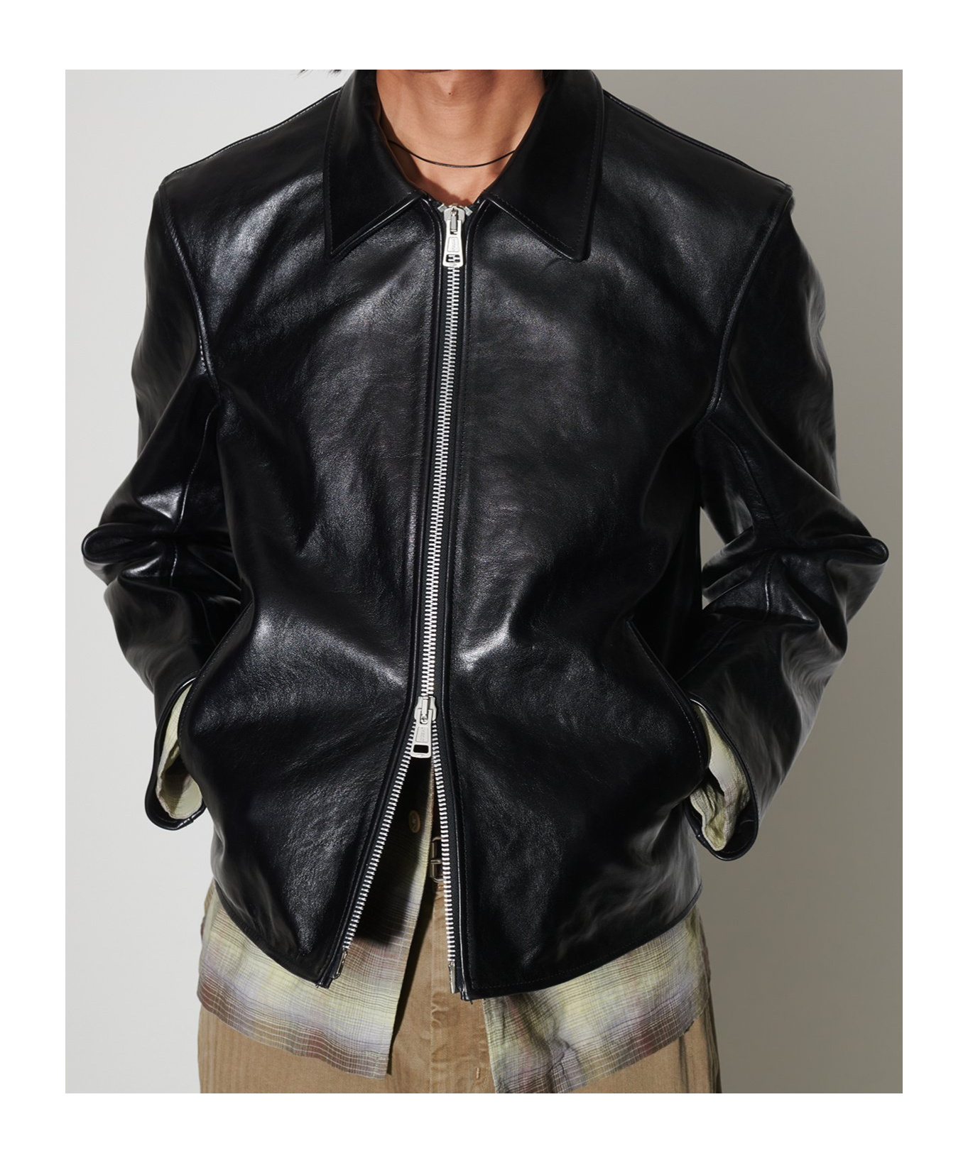 Our Legacy Collared Front Pockets Smooth Texture In Black