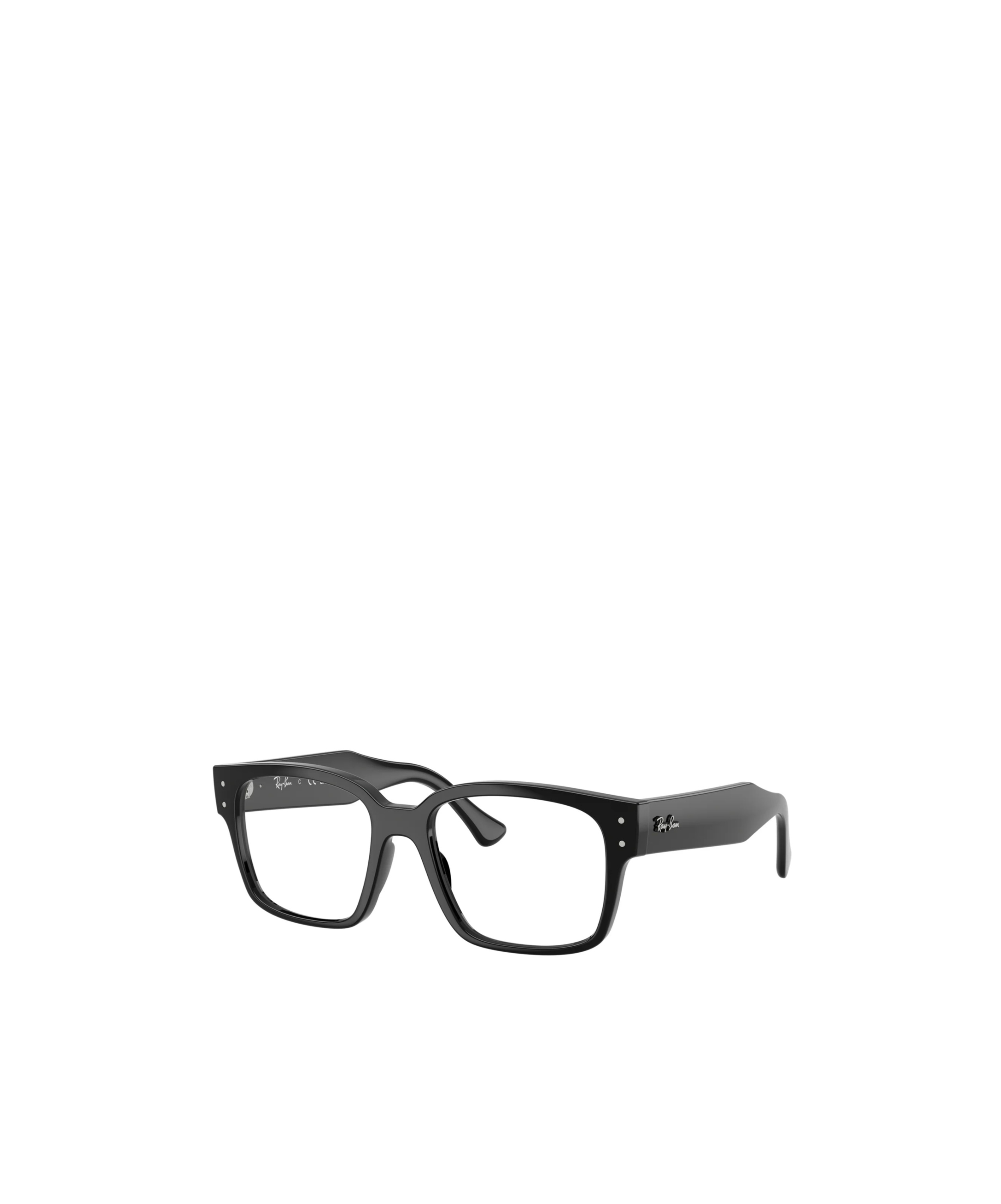 Ray Ban Geometric Flat Mirror In Black
