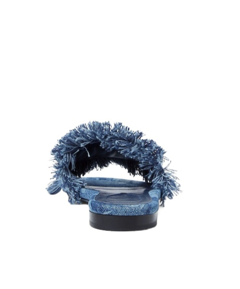 Fendi Sun Slides Frayed Edges