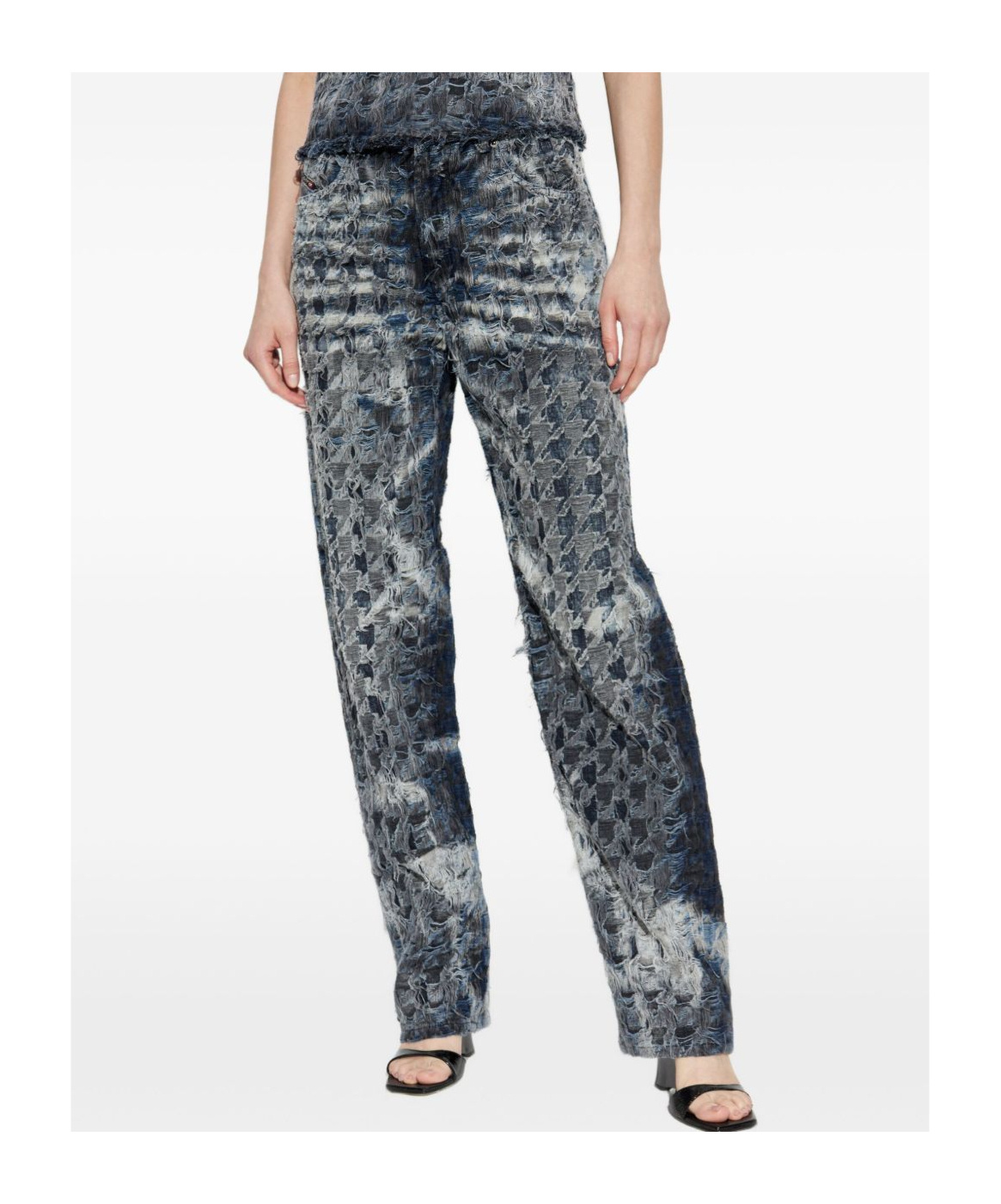 Diesel Frayed-effect Jeans In Multi