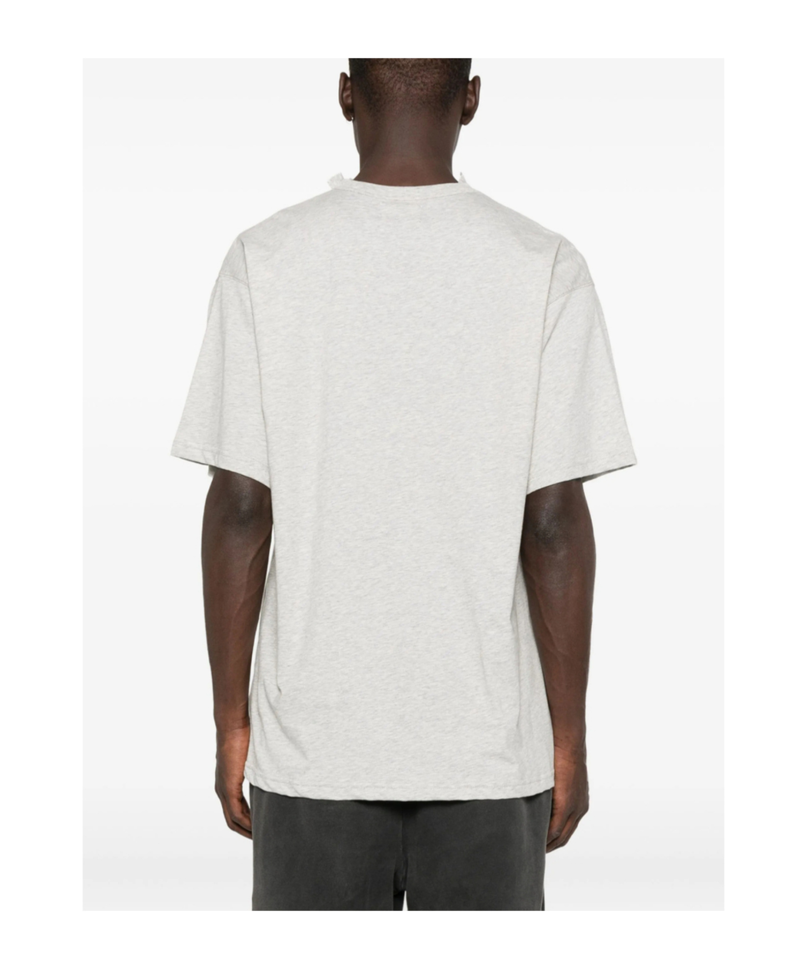 Magliano Graphic Print Crew Neck Short Sleeve T-shirt In Gray