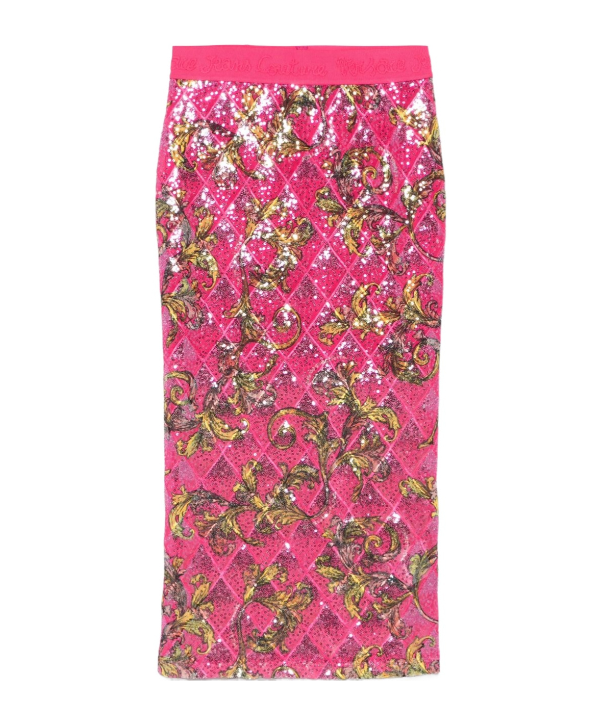 VERSACE JEANS BAROCCO-PRINT MIDI SKIRT