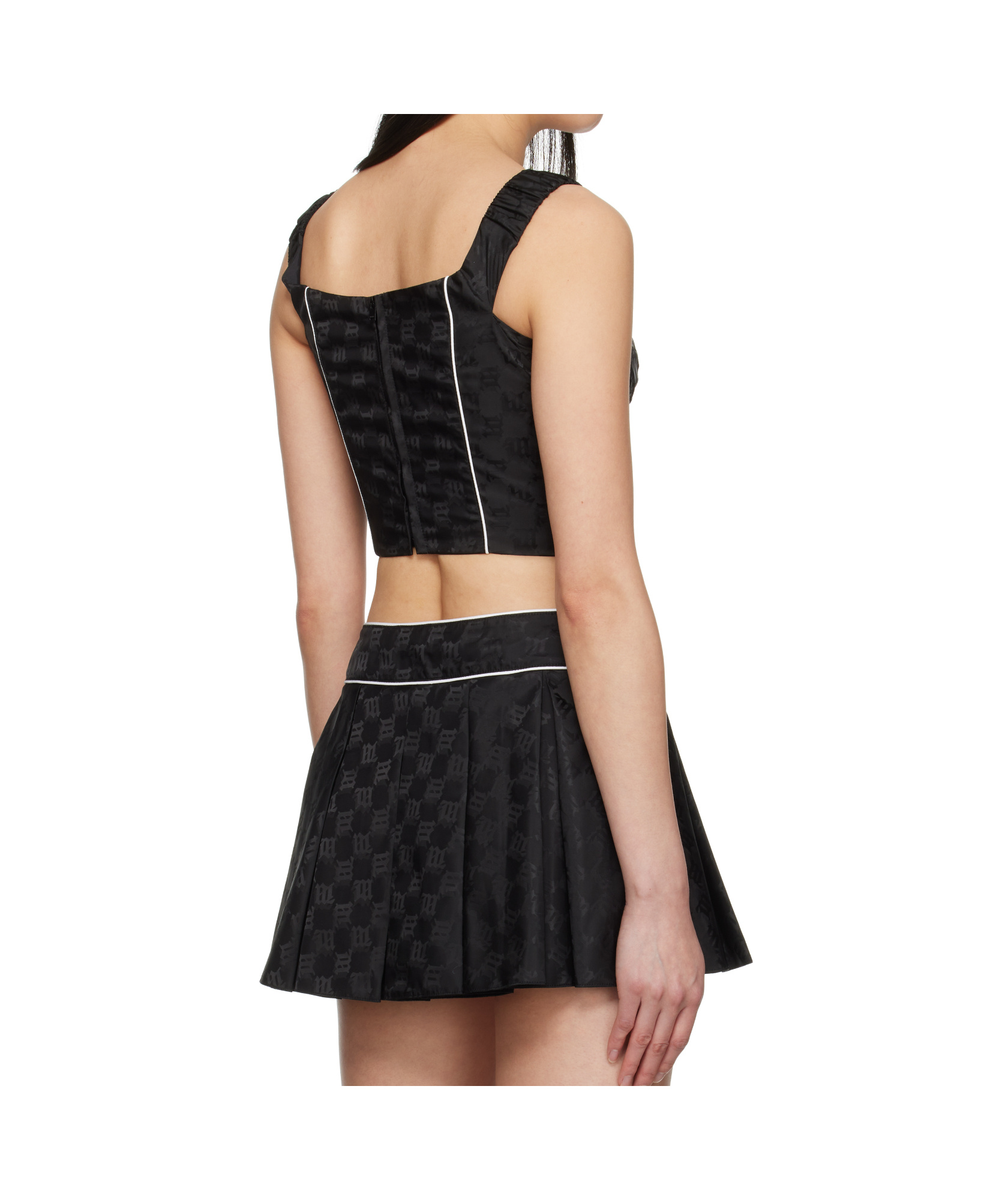 Misbhv Monogram Nylon Corset Top