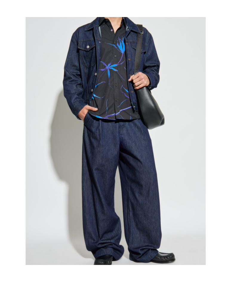 Dries Van Noten Jeans With Belt Loops In Blue