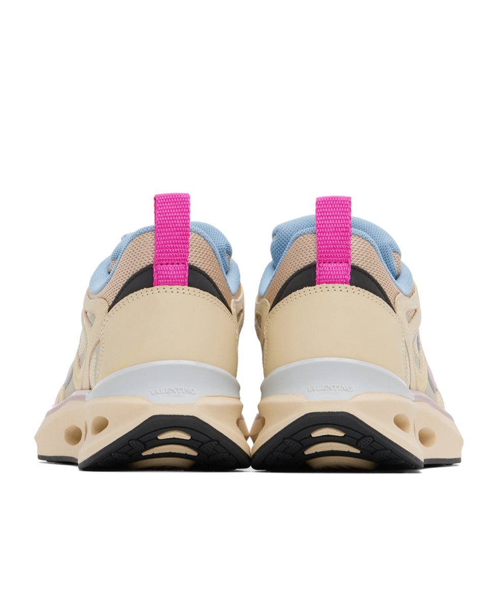 Shop Valentino Vlogo Signature Sneakers In Nude