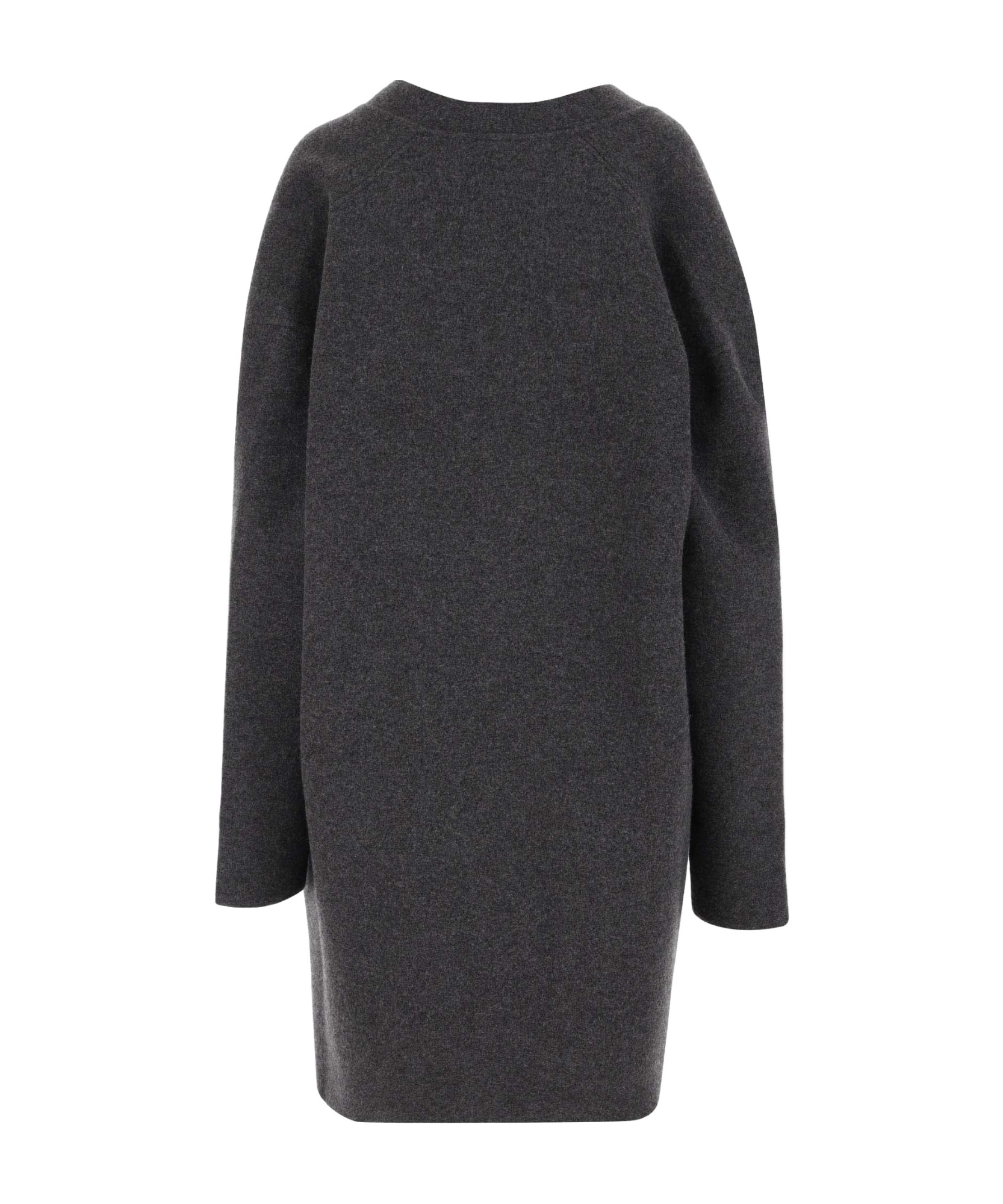 Jil Sander Wool Blend Maxi Cardigan In Black