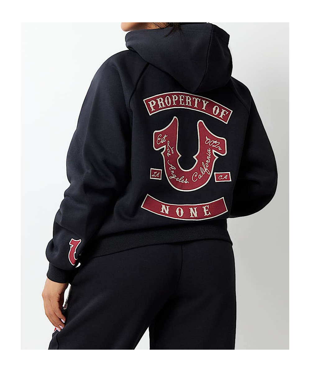 True Religion Long Sleeve Sweatshirt In Black