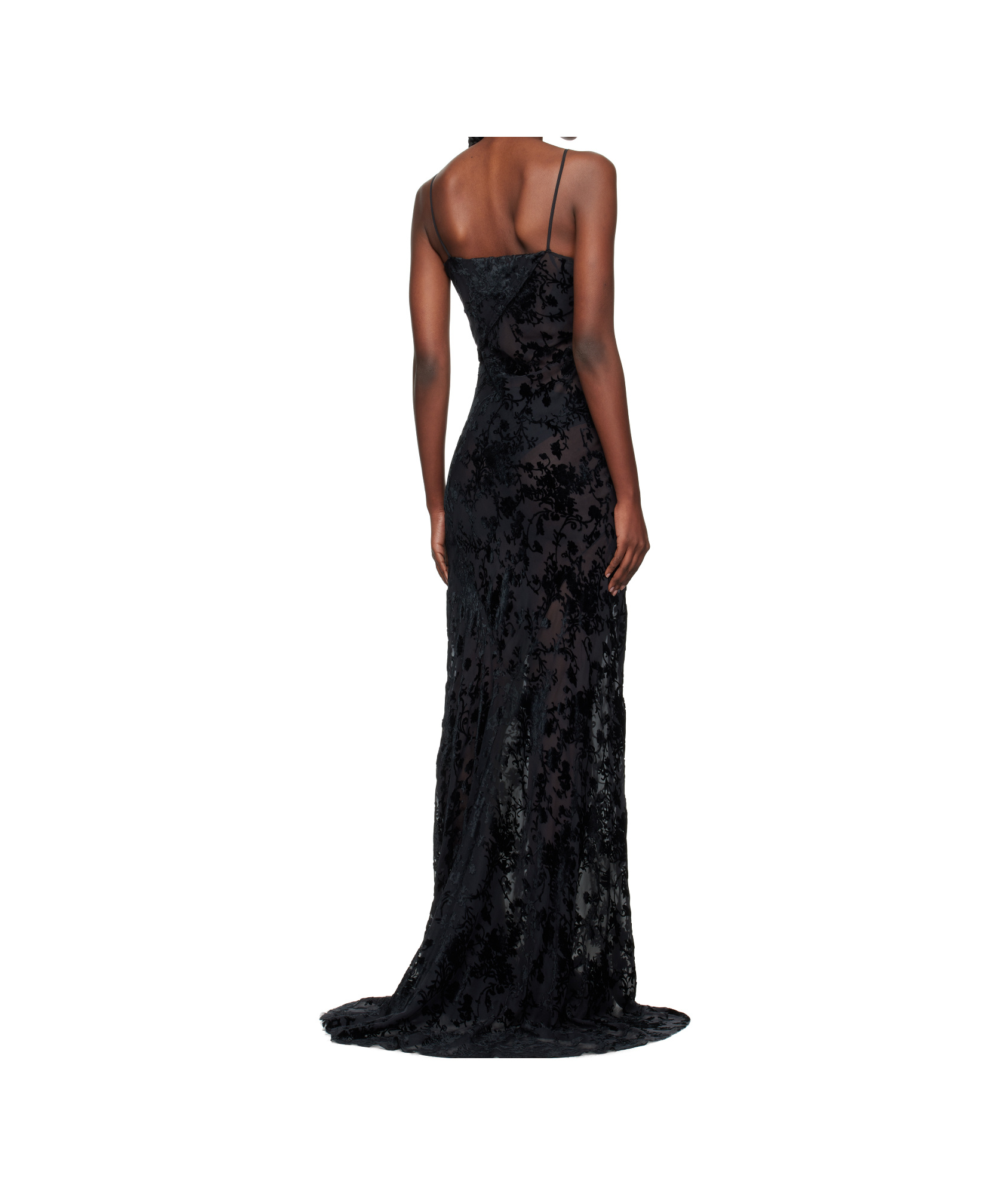 Ann Demeulemeester Aaricia Bias Slip Dress In Black