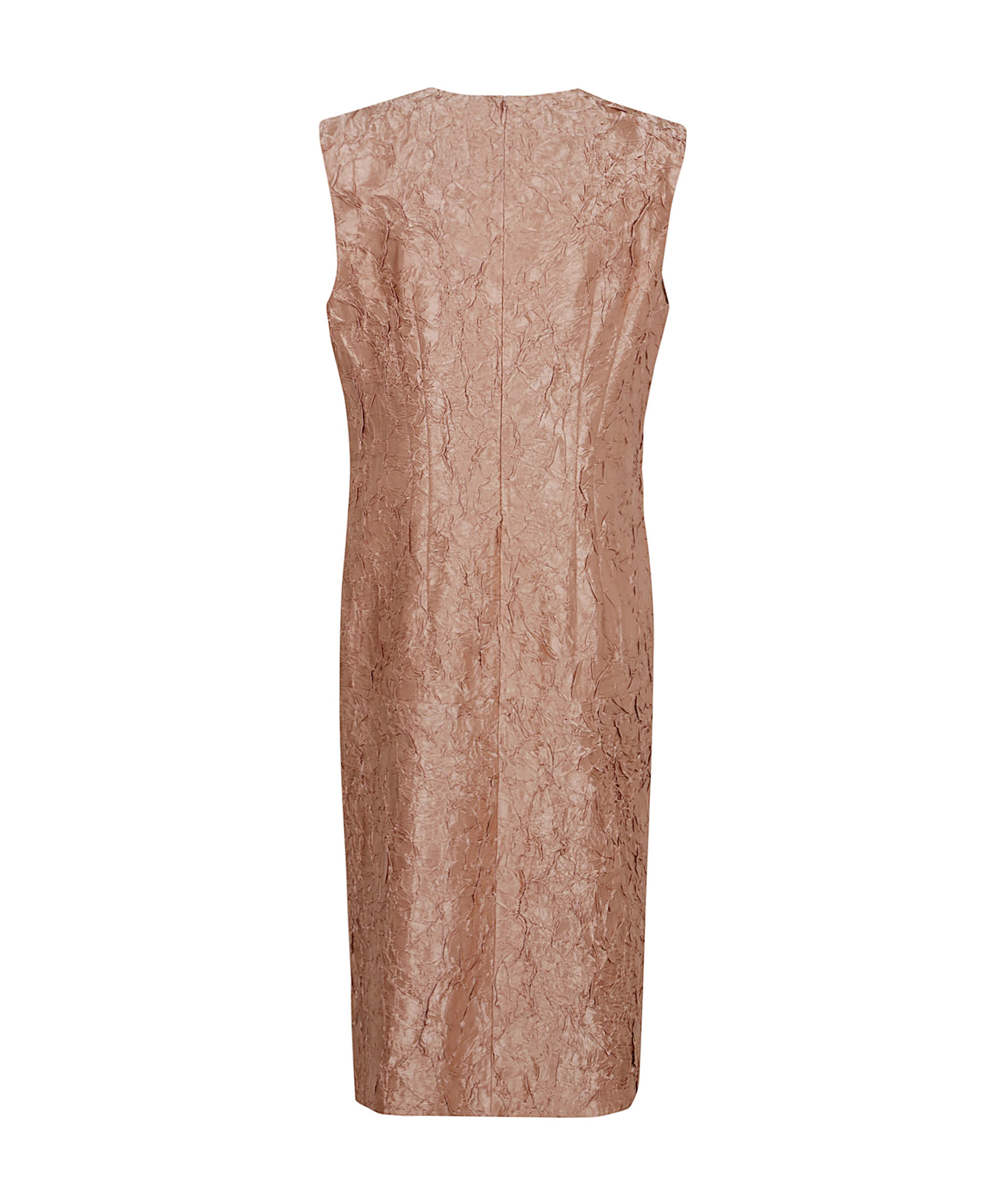 Shop Dries Van Noten V-neck Dress In Brown