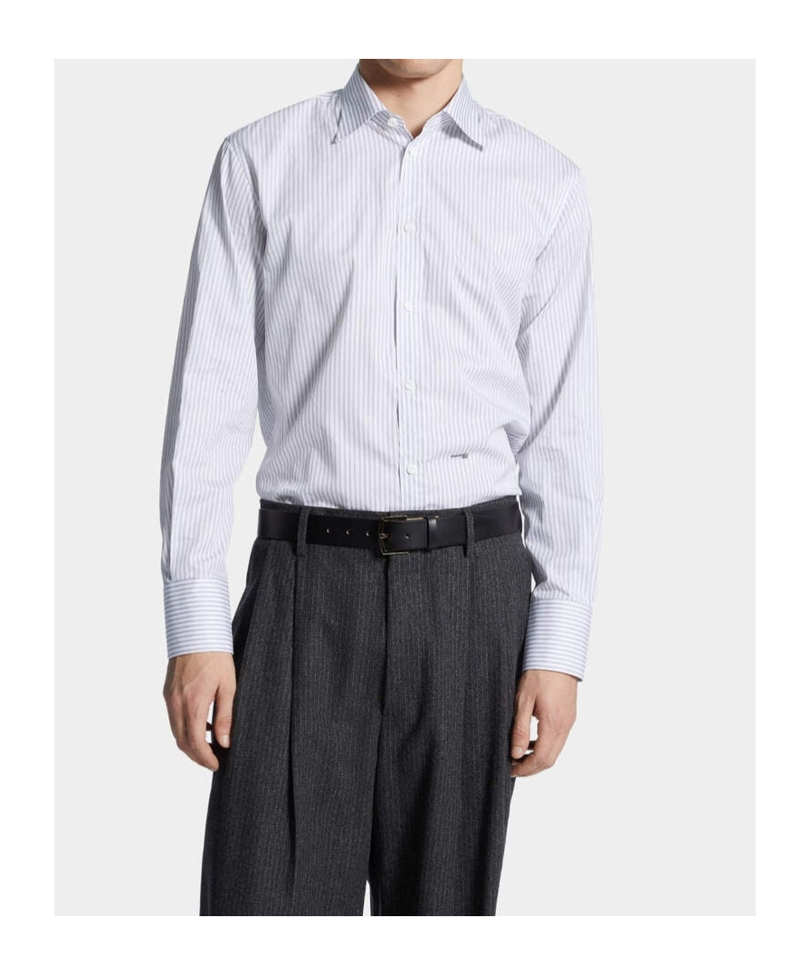 Dsquared2 Men's Relax Dan Poplin Shirt In White