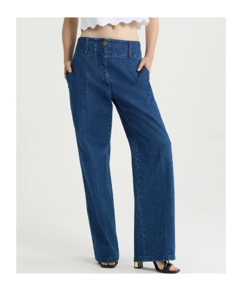 Patou Wide-leg Jeans In Blue