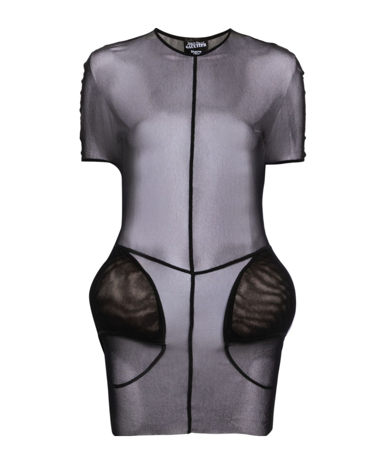 Jean Paul Gaultier X Shayne Oliver The Short Padding Dress In Gray
