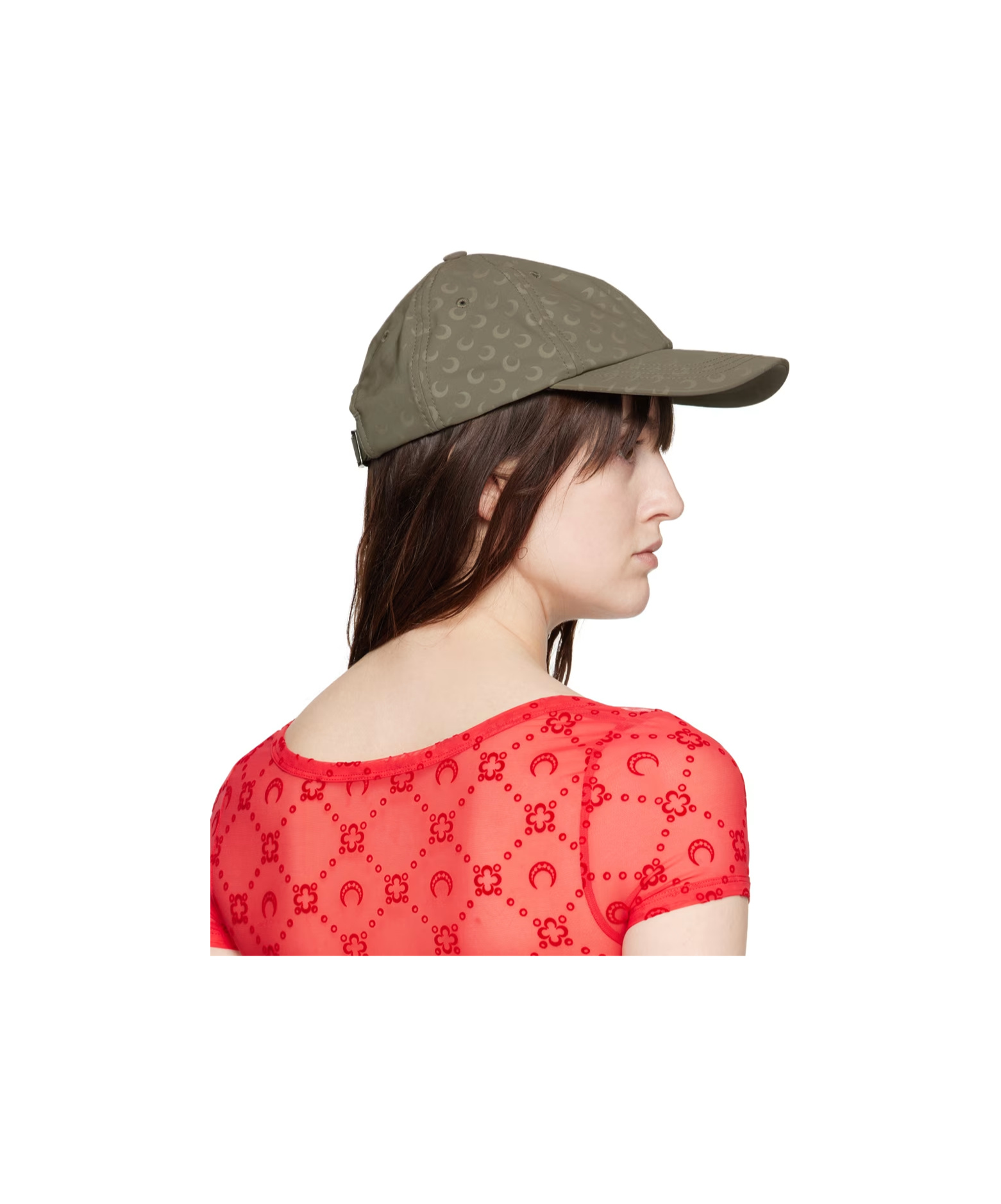Marine Serre Logo Baseball Cap In Multicolor