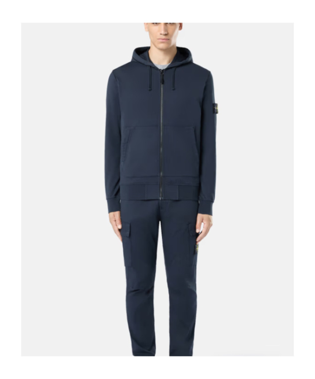 Stone Island Regular Tapered Fit Cargo Pants In Blue