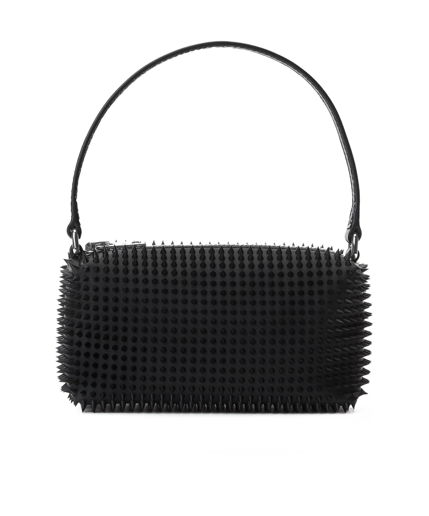Alexander Wang Medium Spike Pouch Handbag In Black