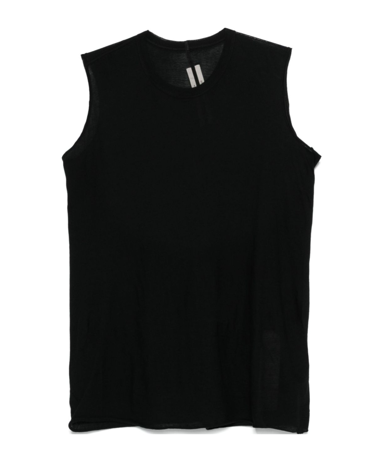 Rick Owens Organic Cotton Tank Top In Black