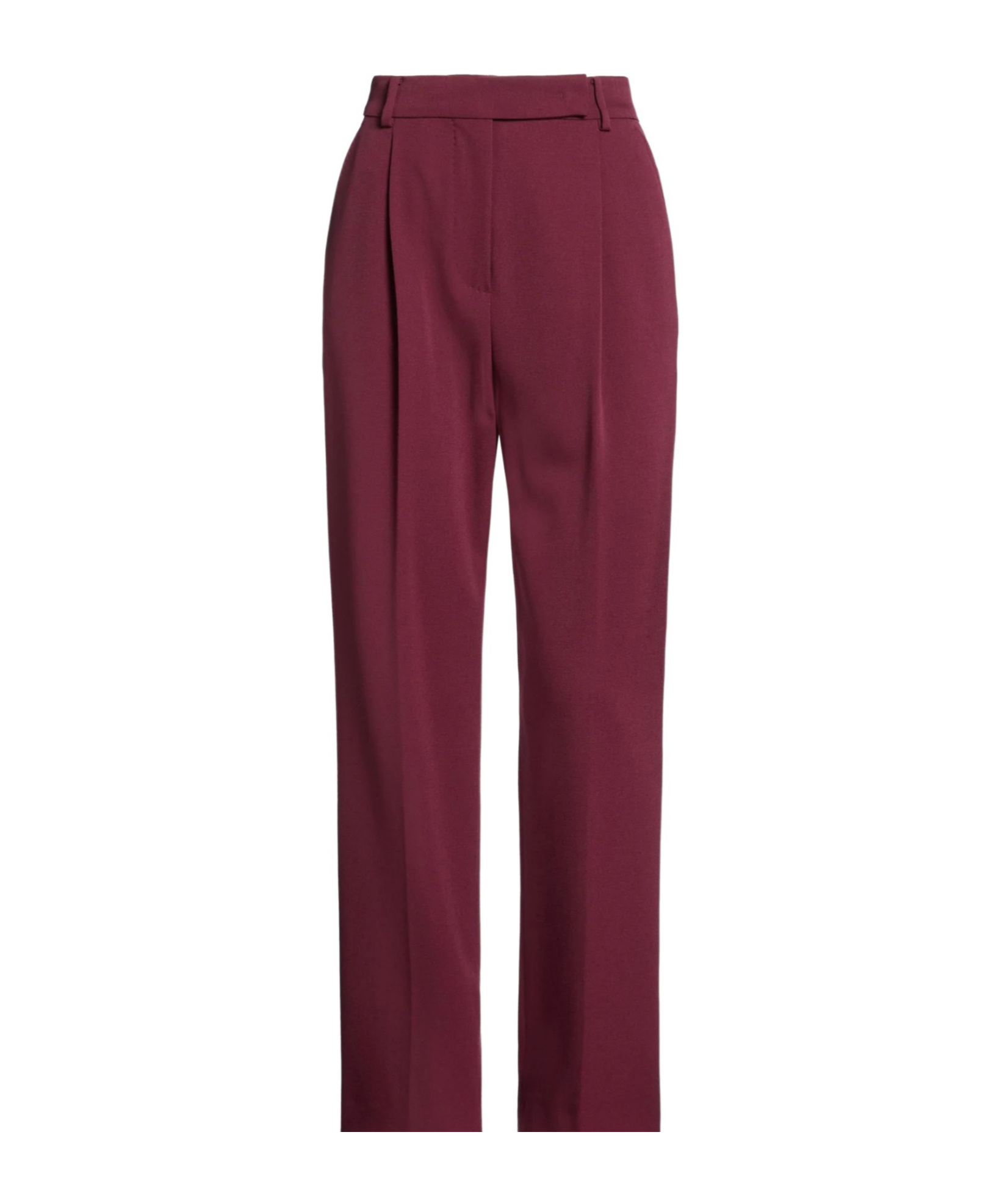 Max Mara Straight-leg Trousers In Burgundy Red