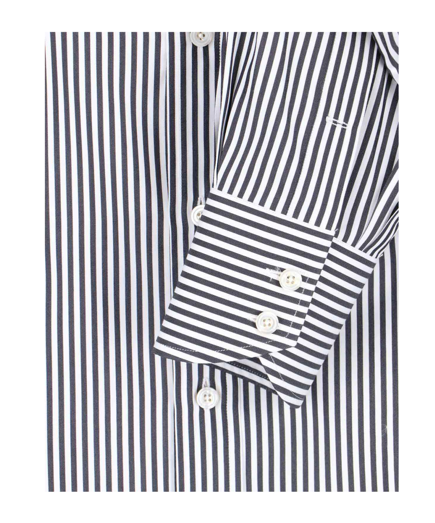 Tom Ford Striped Pattern Button-down Collar Long Sleeves Shirt