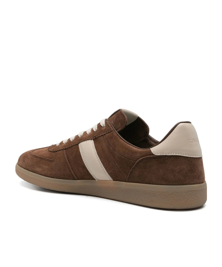 Tom Ford Men Suede Archer Sneakers In Brown