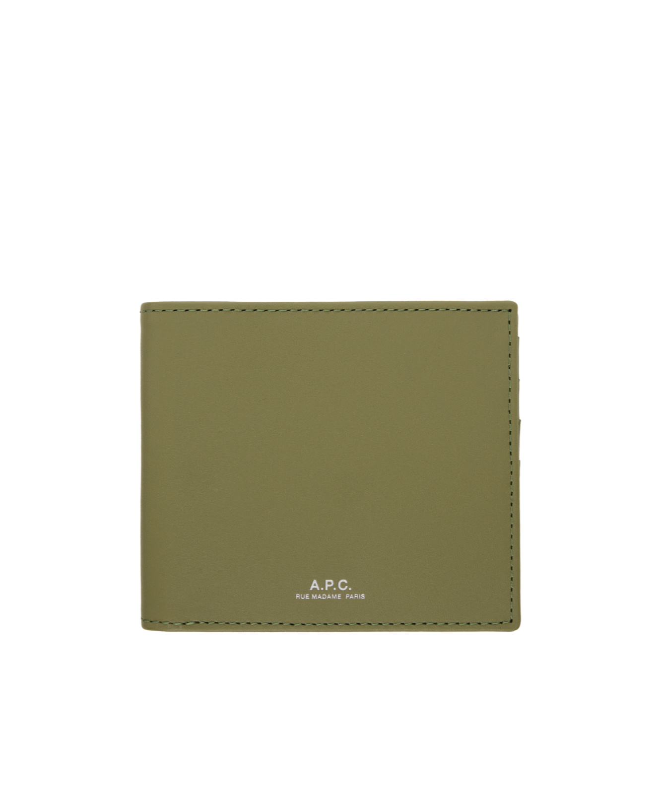 Apc Khaki Josh Coin Wallet In Green