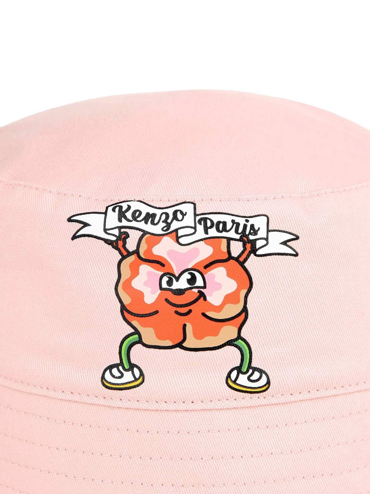 Kenzo Reversible Boke Flower Bucket Hat In Nude