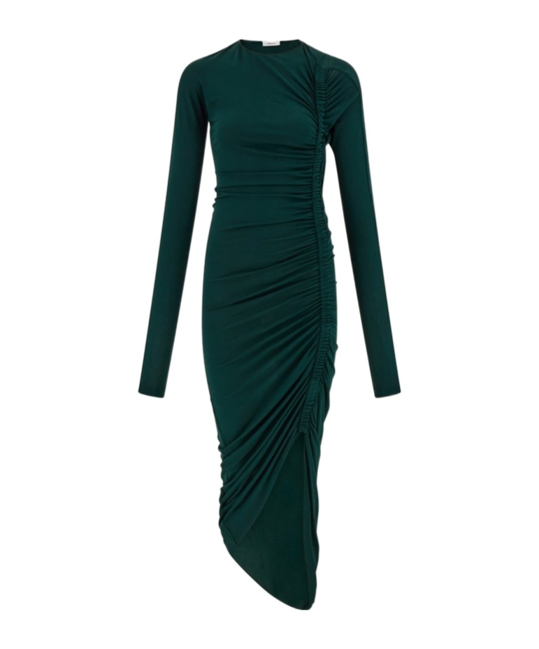 Ferragamo Crepe Light Jersey Midi Dress