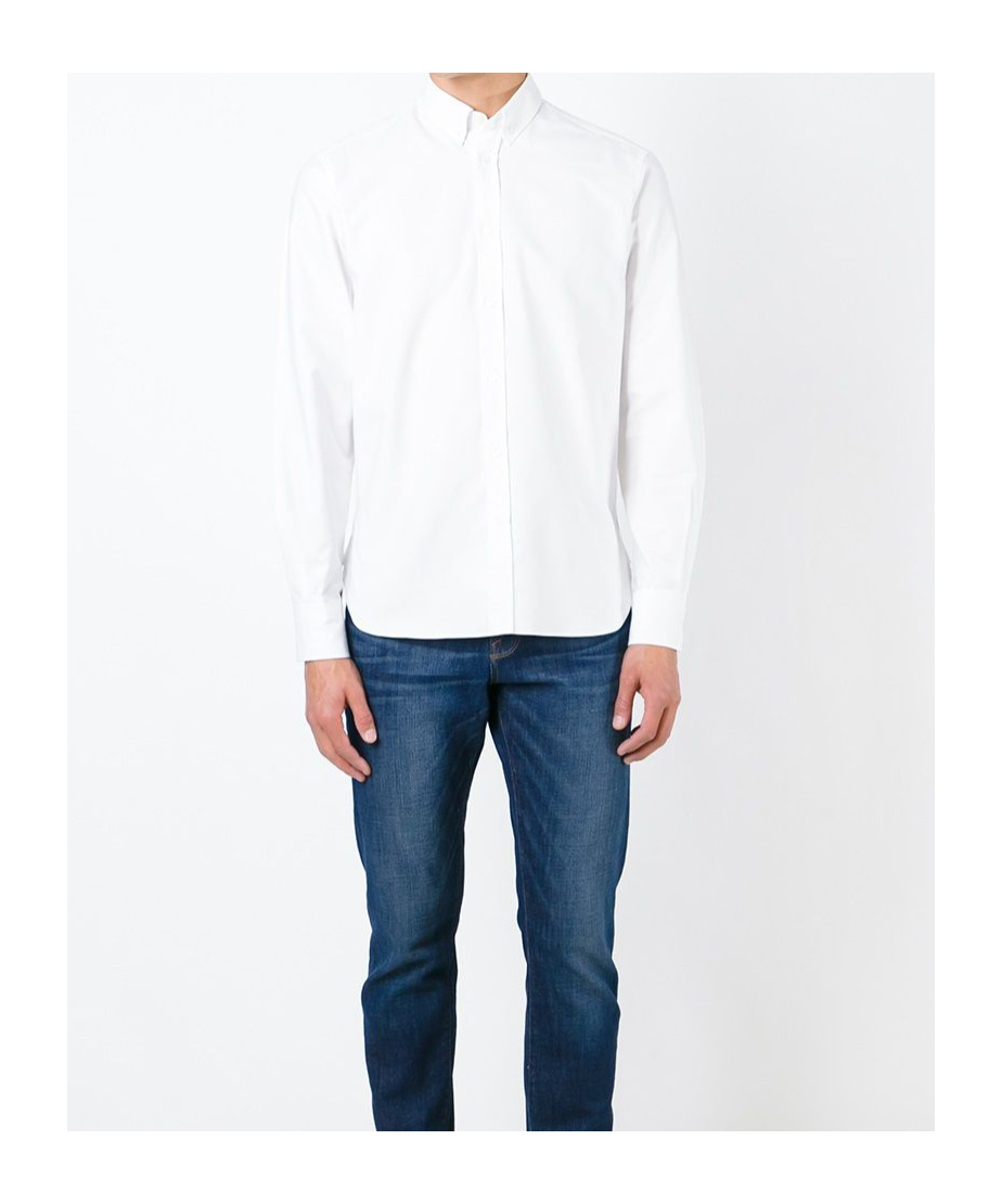 Maison Kitsuné Cotton T-shirt With Fox Embroidery In White