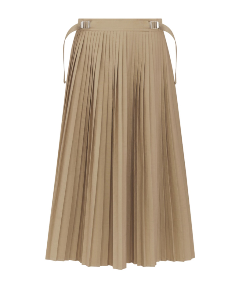 DIOR PLEATED MID-LENGTH SKIRT