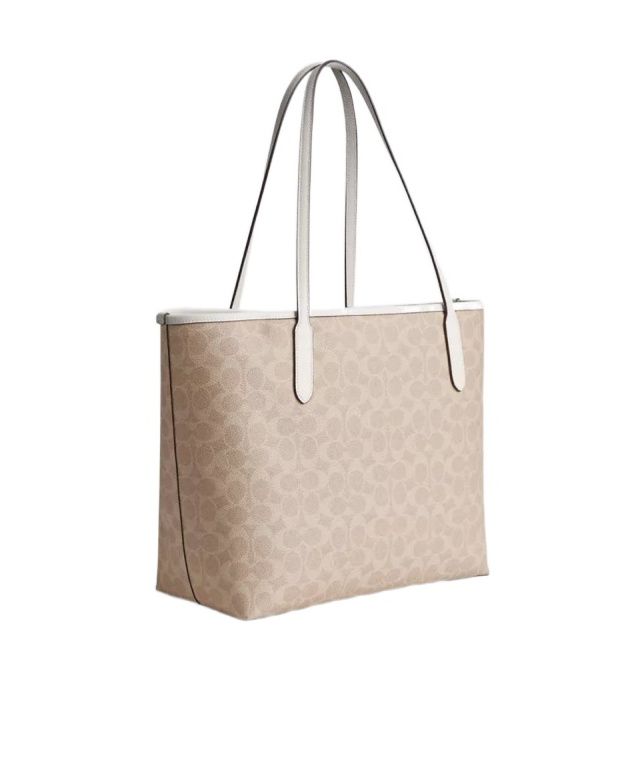 Coach Double Handle Tote Bag In Brown